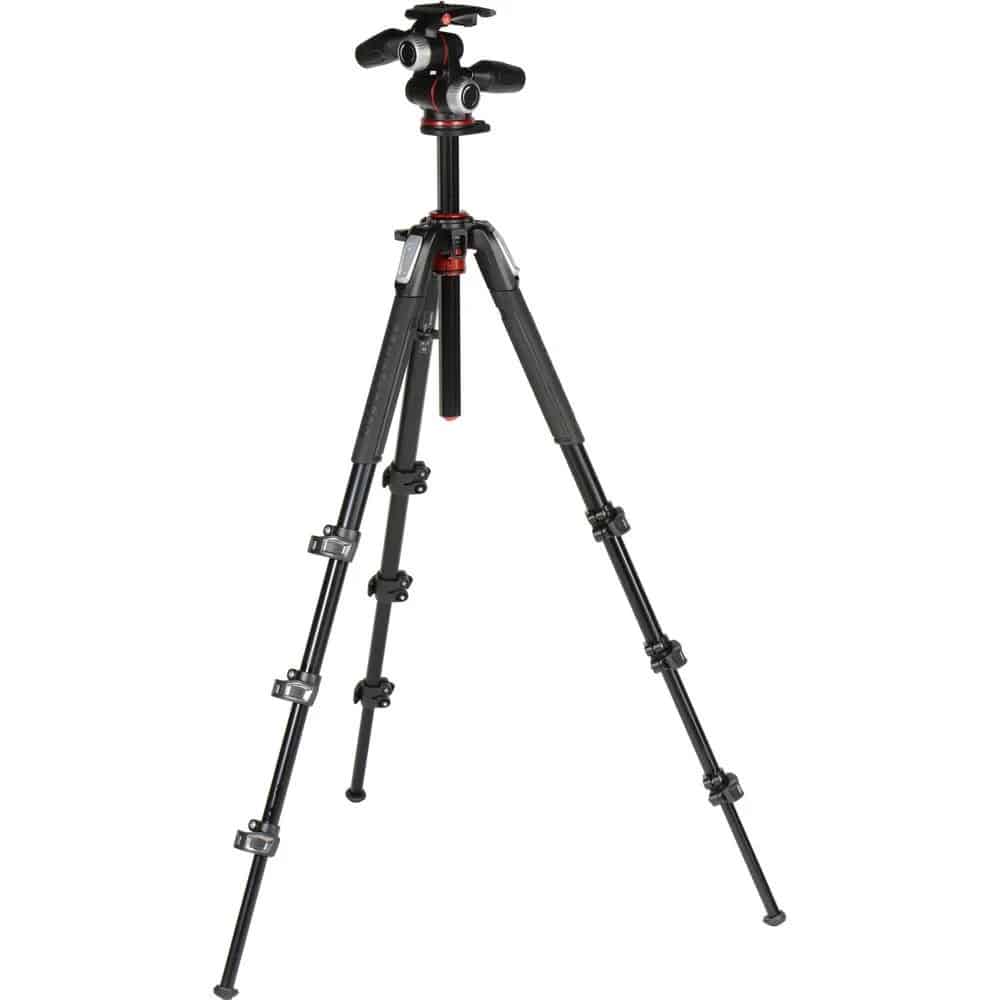 Bộ chân máy ảnh Manfrotto 190 ALU 4-S Kit 3W Head