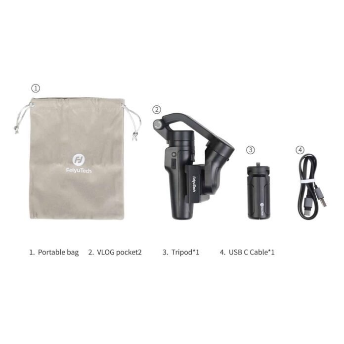 Tay cầm chống rung Gimbal Feiyu Vlog Pocket 2 - 3 trục