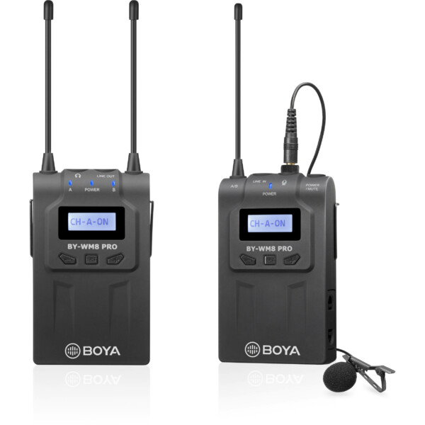 Micro không dây Boya BY-WM8 Pro-K2-UHF Dual-Channel