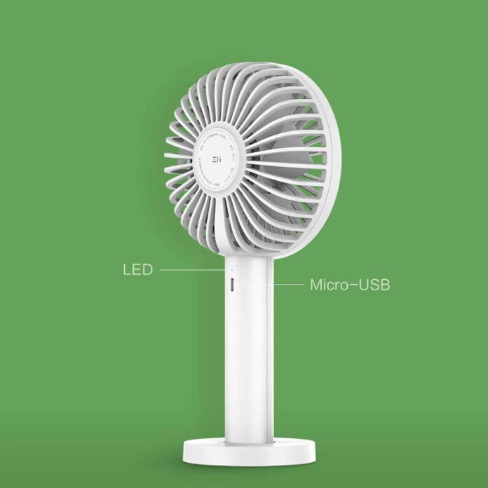 Quạt mini Xiaomi ZMI với 3 chế độ gió sạc bằng USB (3350mAh)