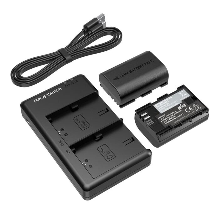 Bộ pin sạc Ravpower RP-BC003 cho Canon LP-E6