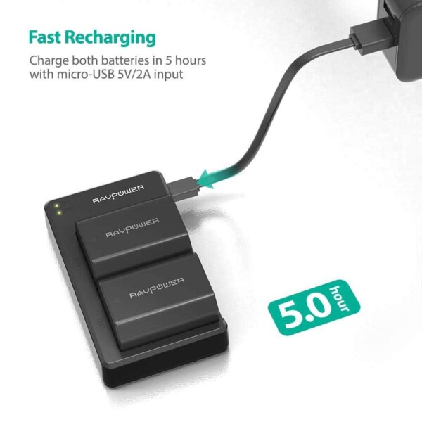Bộ pin sạc Ravpower RP-BC018 cho pin Sony NP-FZ100