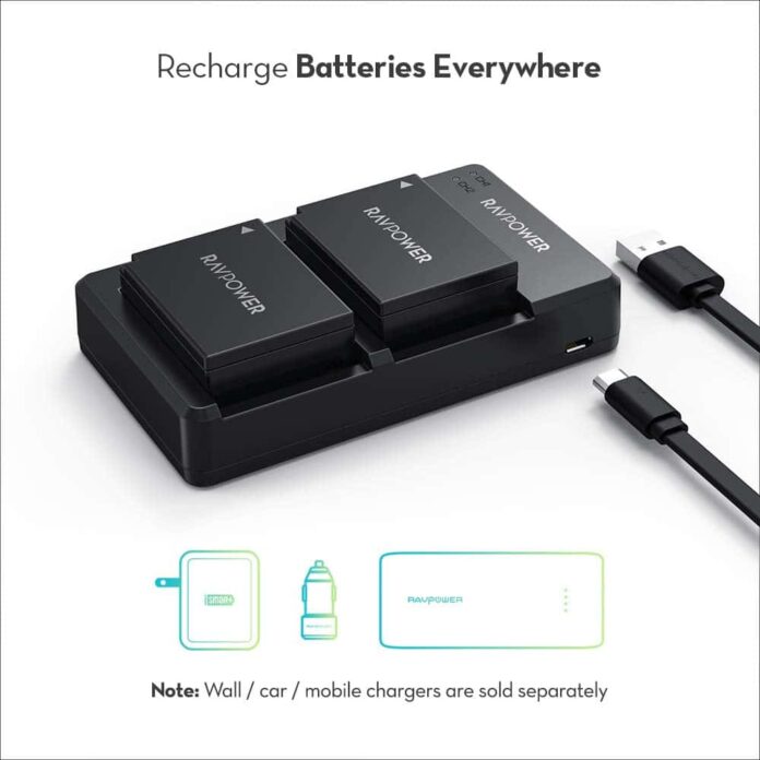 Bộ pin sạc Ravpower RP-BC023 cho Fujifilm NP-W126s