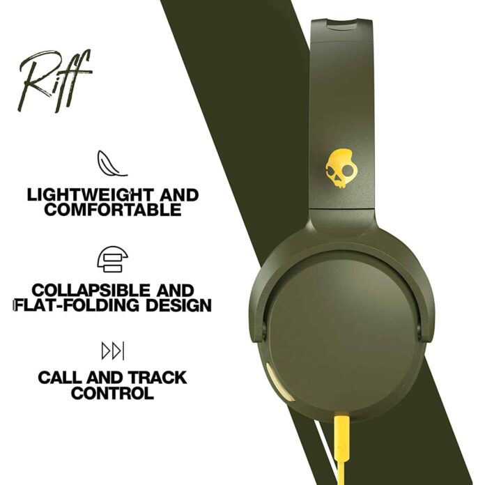 Tai nghe có dây Skullcandy Riff On-ear Xanh rêu