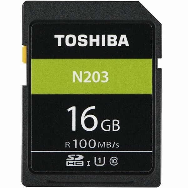 Thẻ nhớ SD Toshiba 16GB 100MB/s - N203