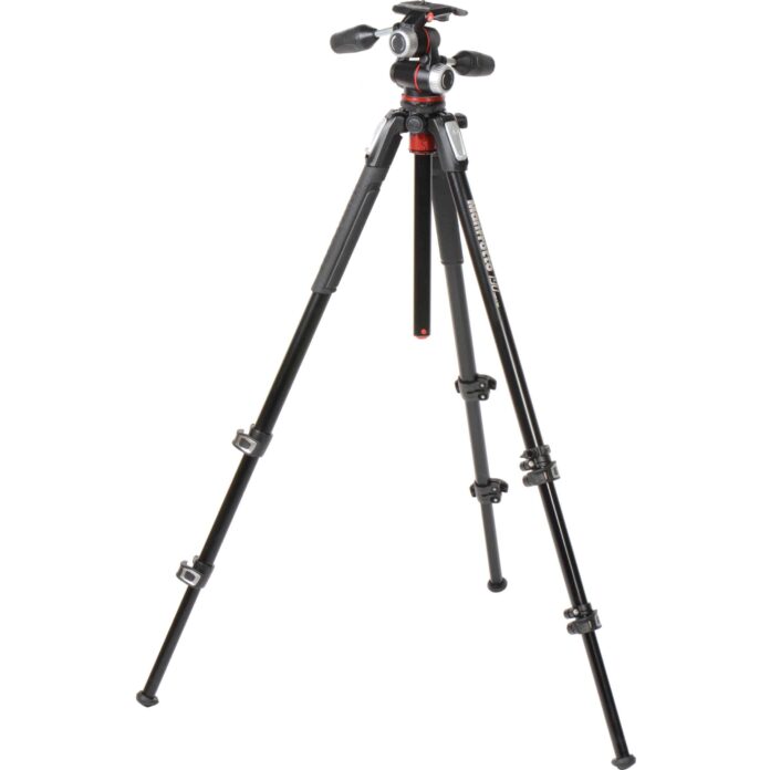 Bộ chân máy ảnh Manfrotto 190 ALU 4-S Kit 3W Head