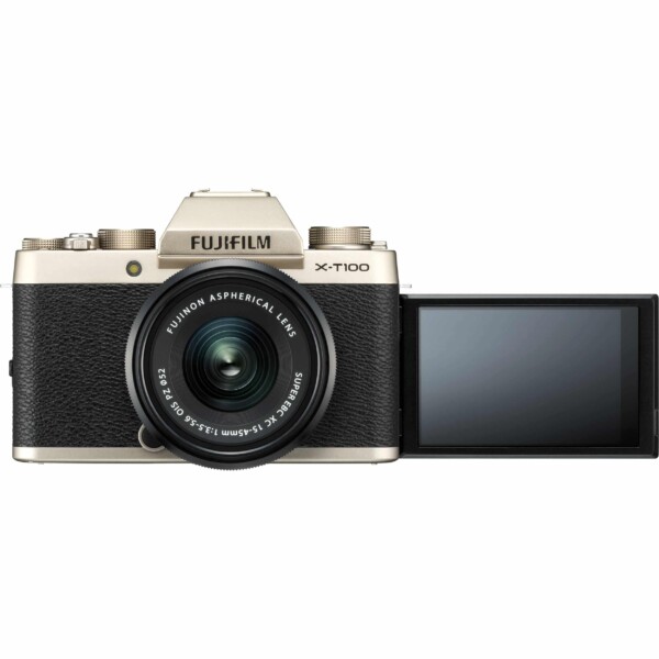 Máy ảnh Fujifilm X-T100 với ống kính XC 15-45mm