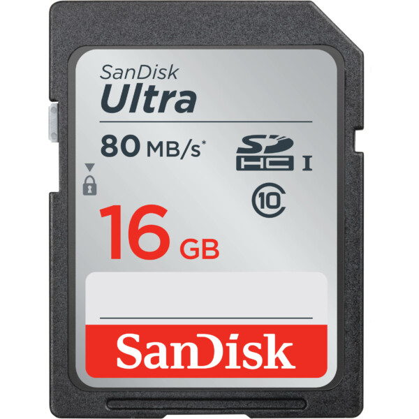Thẻ nhớ SD Sandisk 16GB Ultra UHS-I 80MB/s