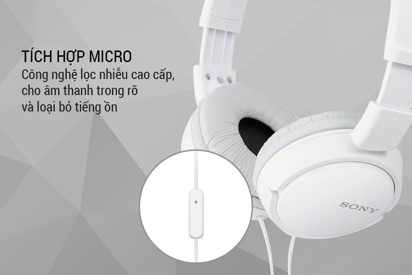 Tai nghe Sony MDR-ZX110 (White)