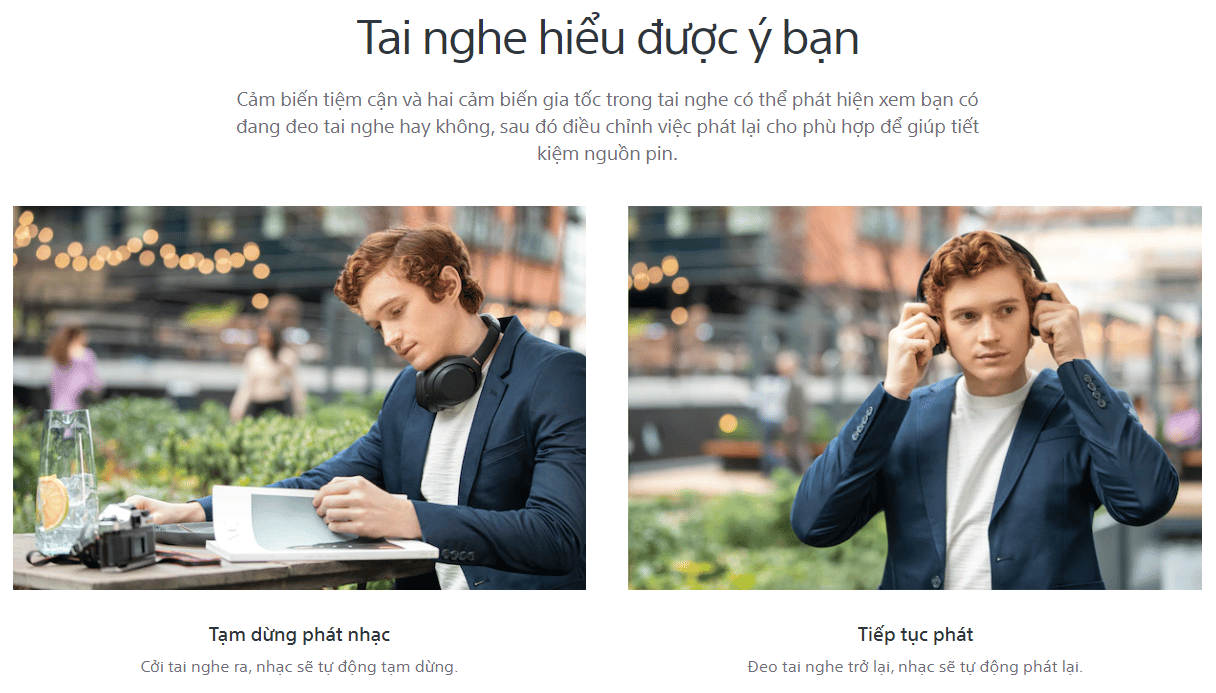 Tai nghe khong day chong on Sony WH 1000XM4 04