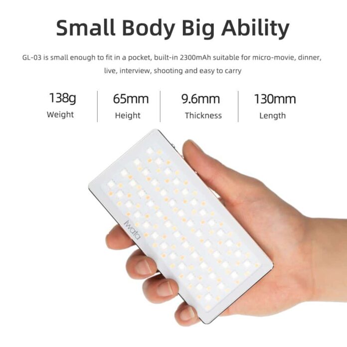 Đèn LED Iwata GL-03 - chỉnh màu RGB