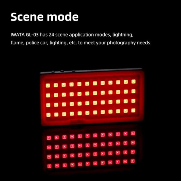 Đèn LED Iwata GL-03 - chỉnh màu RGB