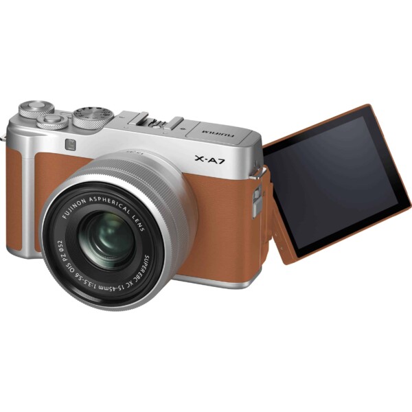 Máy ảnh Fujifilm X-A7 với ống kính XC 15-45mm (Camel)