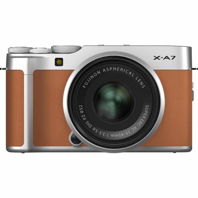 Máy ảnh Fujifilm X-A7 với ống kính XC 15-45mm (Camel)