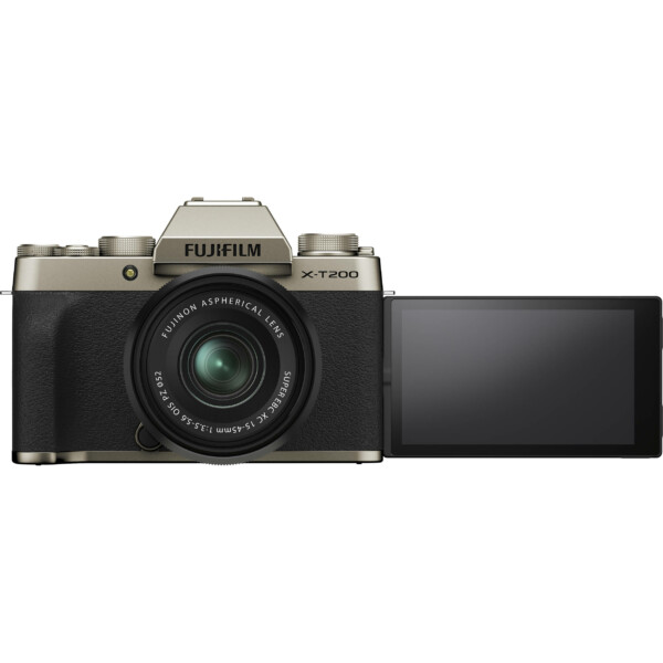 Máy ảnh Fujifilm X-T200 với ống kính XC 15-45mm (Champagne Gold)