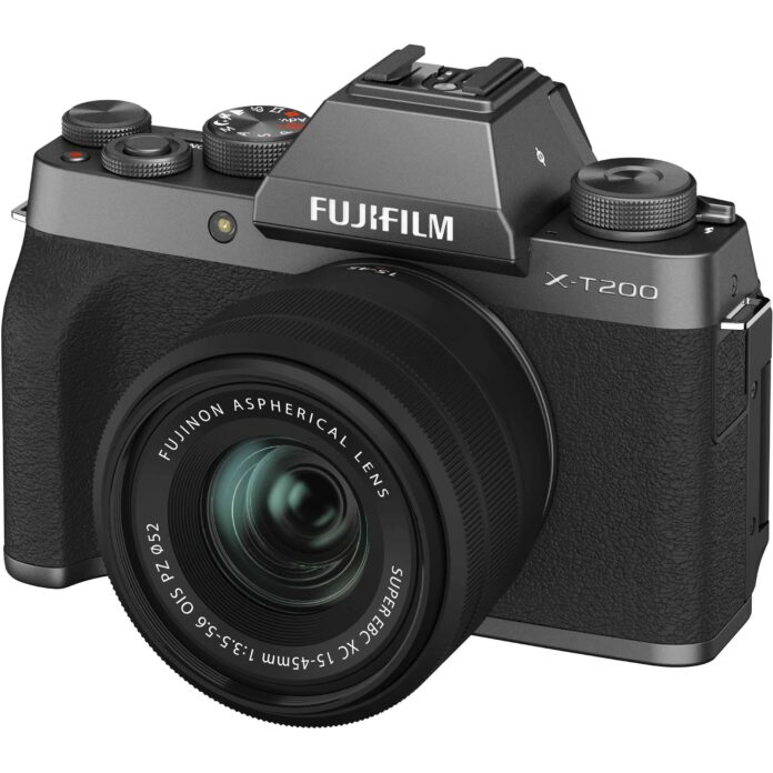 Máy ảnh Fujifilm X-T200 với ống kính XC 15-45mm (Dark Silver)