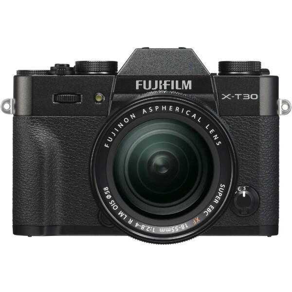 Cận cảnh máy ảnh Fujifilm X-T30 với ống kính XF 18-55mm (Black) chính hãng