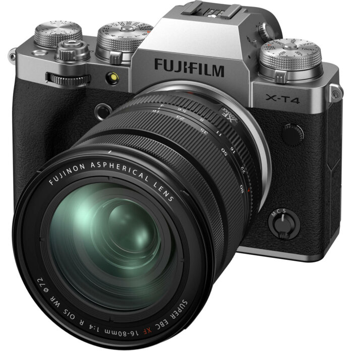 Máy ảnh Fujifilm X-T4 với ống kính XF 16-80mm (Silver)