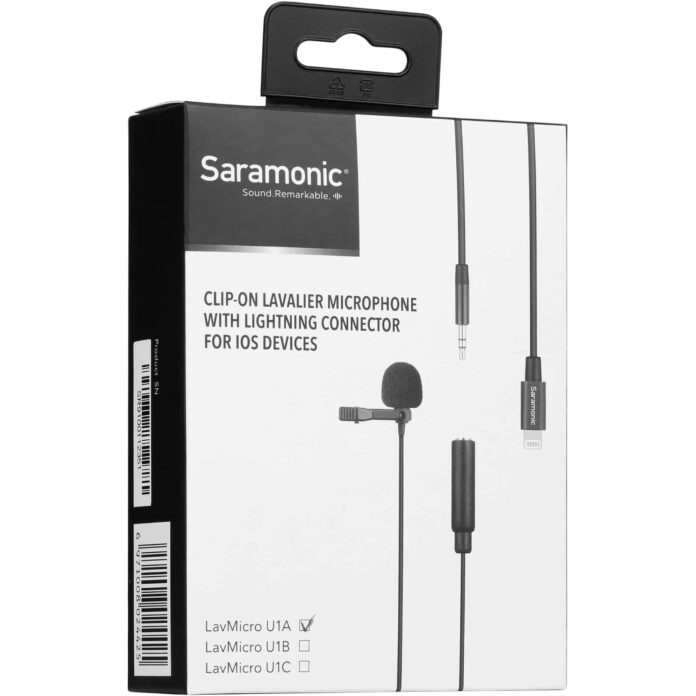 Micro Saramonic LavMicro U1A với cáp chuyển 3.5mm sang Lightning