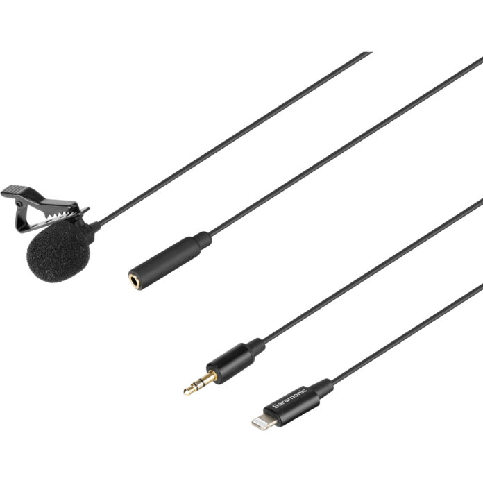 Micro Saramonic LavMicro U1A với cáp chuyển 3.5mm sang Lightning