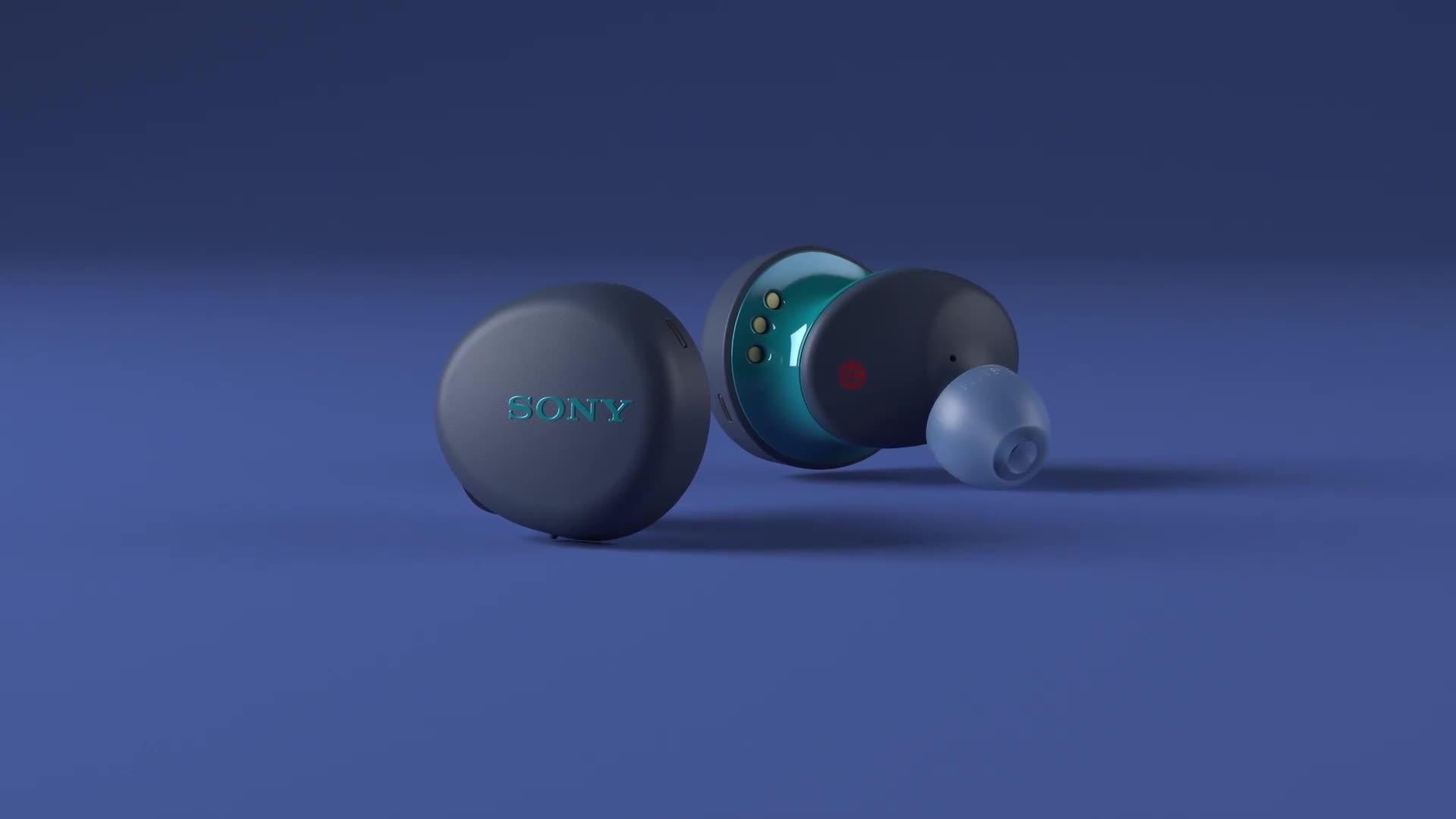 Cận cảnh tai nghe Sony WF-XB700 (Blue) chính hãng.
