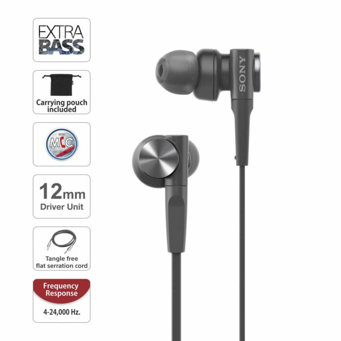 Tai nghe Sony Extra Bass MDR-XB55AP (Black)