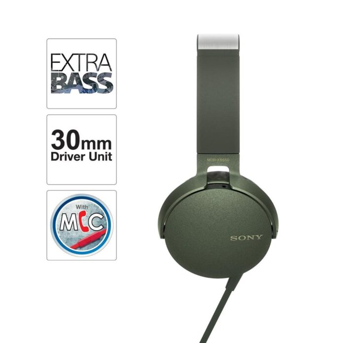 Tai nghe Sony EXTRA BASS XB550AP (Green)