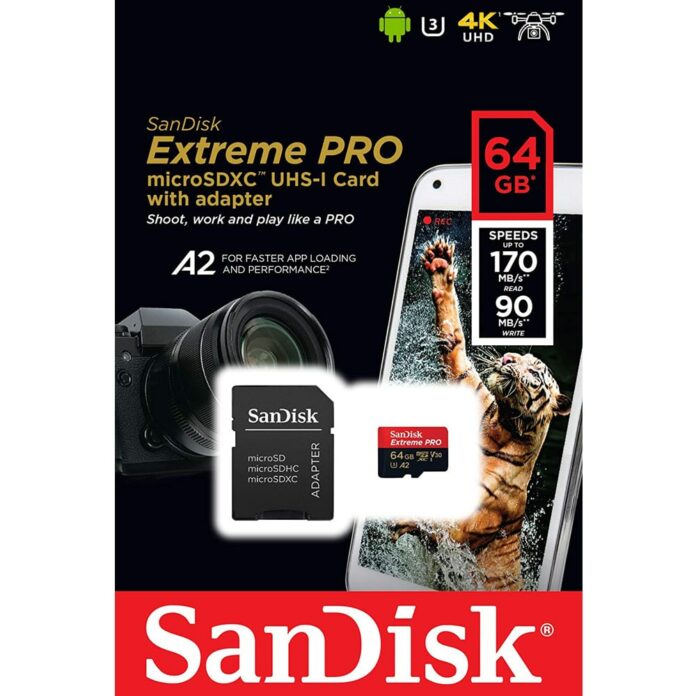 Thẻ Nhớ MicroSDXC SanDisk Extreme Pro V30 A2 64GB 200MB/s
