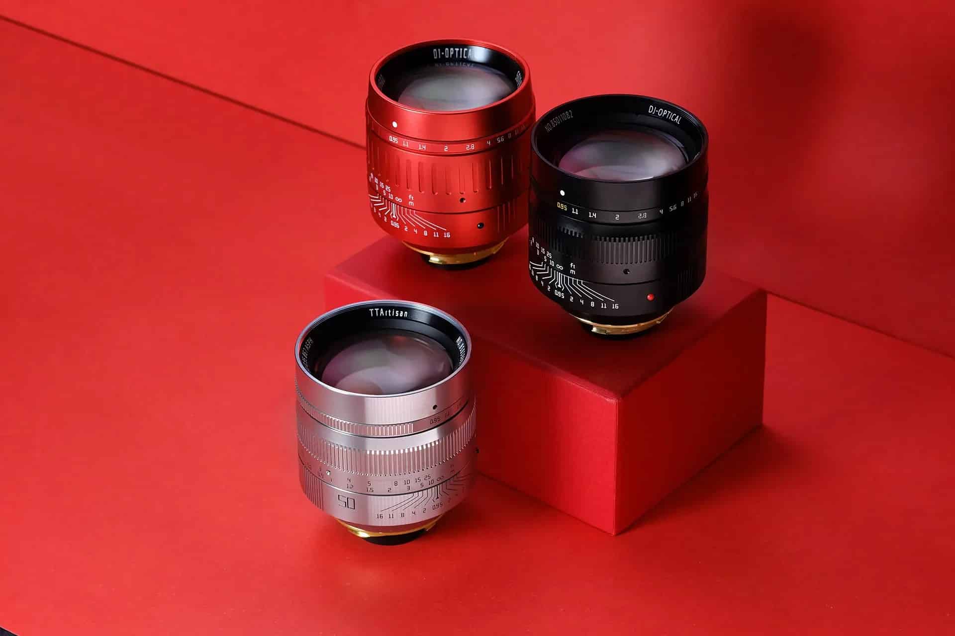TTArtisan ra mắt ống kính 50mm F0.95 phiên bản màu đỏ cho năm Tân Sửu 2021