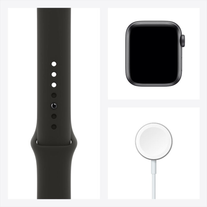 Apple Watch SE 40mm (GPS) - Viền nhôm dây cao su (Black)