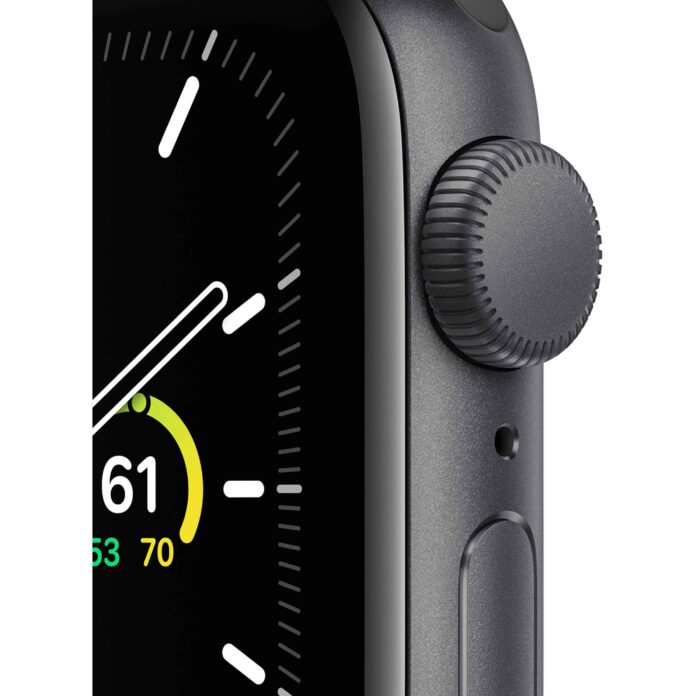 Apple Watch SE 40mm (GPS) - Viền nhôm dây cao su (Black)