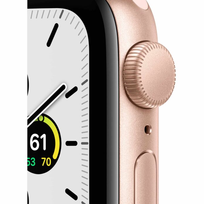 Apple Watch SE 40mm (GPS) - Viền nhôm dây cao su (Gold)