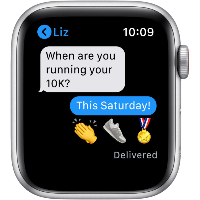 Apple Watch SE 44mm (4G) - Viền nhôm dây cao su (Silver)