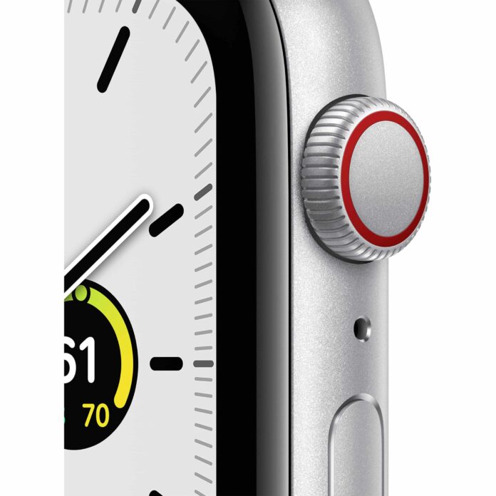 Apple Watch SE 44mm (4G) - Viền nhôm dây cao su (Silver)