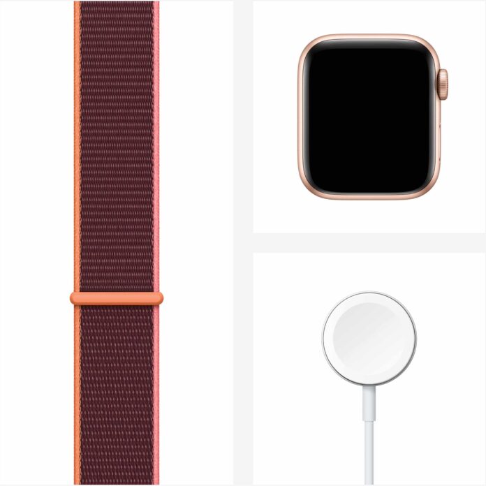 Apple Watch SE 44mm (4G) - Viền nhôm dây vải (Gold)