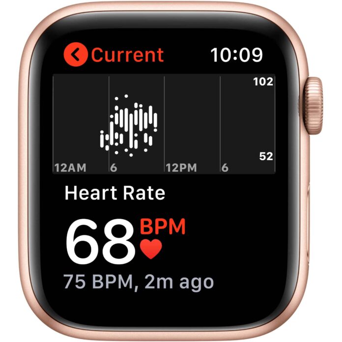 Apple Watch SE 44mm (GPS) - Viền nhôm dây cao su (Gold)