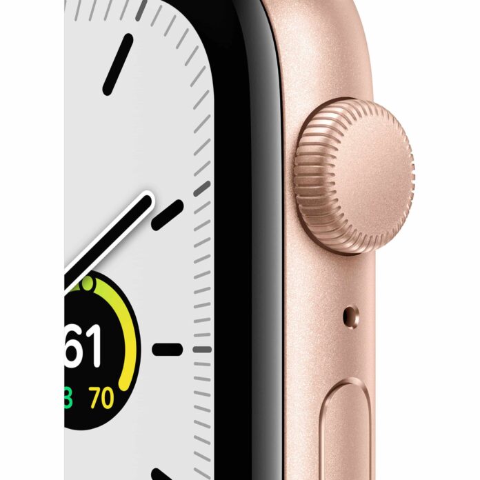 Apple Watch SE 44mm (GPS) - Viền nhôm dây cao su (Gold)