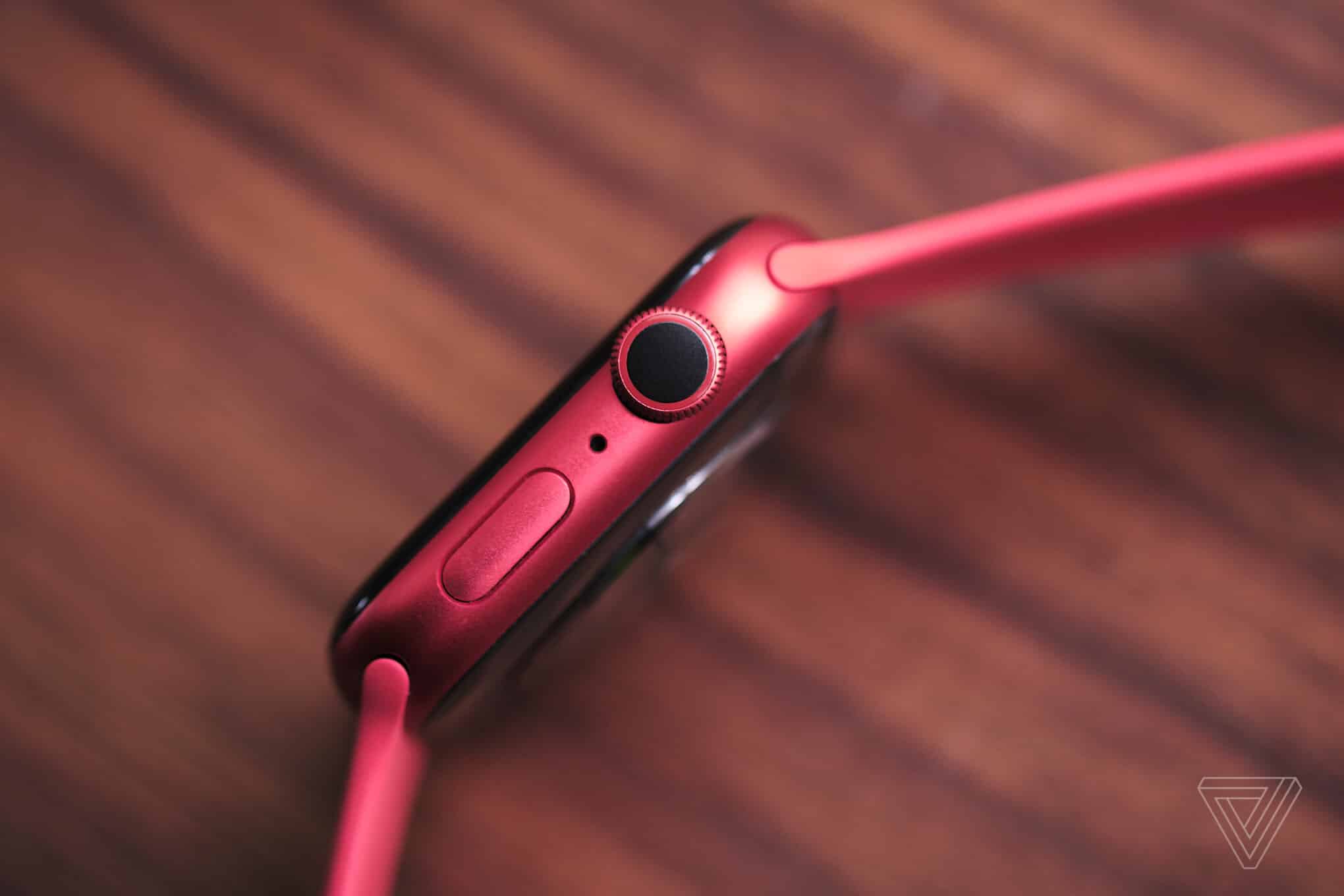 Apple Watch Series 6 44mm (GPS) - Viền nhôm dây cao su (Red)