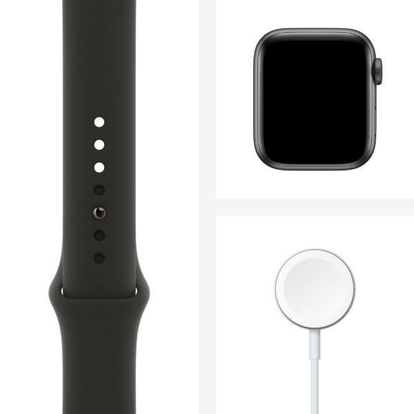 Apple Watch Series 6 40mm (4G) - Viền nhôm dây cao su (Black)