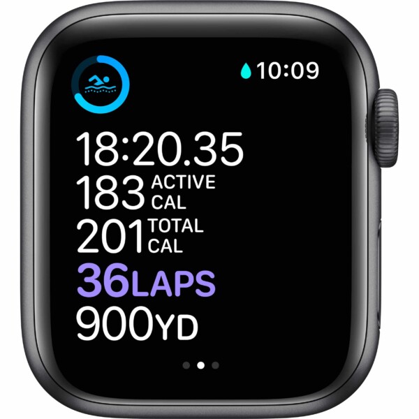 Apple Watch Series 6 40mm (4G) - Viền nhôm dây cao su (Black)