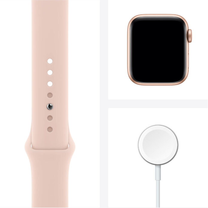 Apple Watch Series 6 40mm (4G) - Viền nhôm dây cao su (Gold)