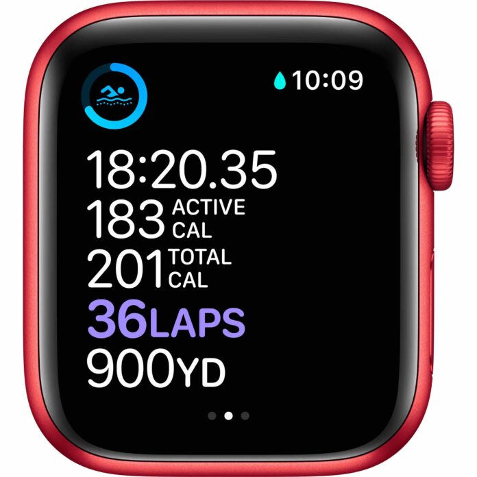 Apple Watch Series 6 40mm (4G) - Viền nhôm dây cao su (Red)
