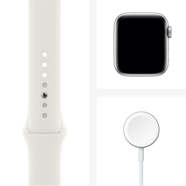 Apple Watch Series 6 40mm (4G) - Viền nhôm dây cao su (White)
