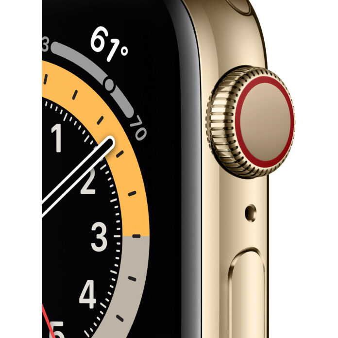 Apple Watch Series 6 40mm (4G) - Viền thép dây thép (Gold)