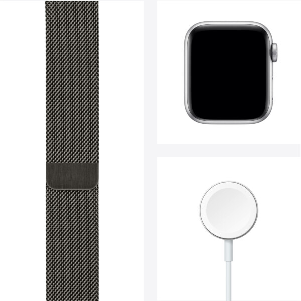 Apple Watch Series 6 40mm (4G) - Viền thép dây thép (Graphite)
