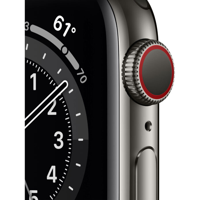 Apple Watch Series 6 40mm (4G) - Viền thép dây thép (Graphite)