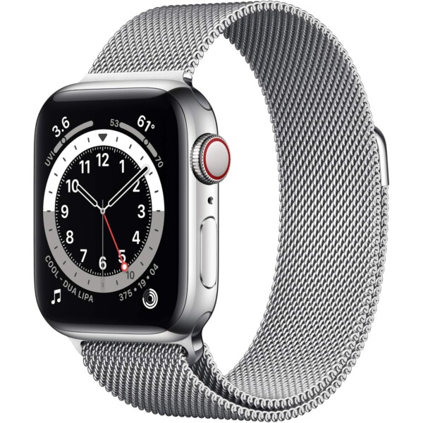 Apple Watch Series 6 40mm (4G) - Viền thép dây thép (Silver)