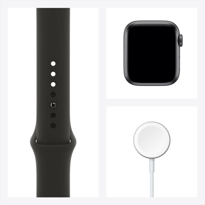 Apple Watch Series 6 40mm (GPS) - Viền nhôm dây cao su (Black)