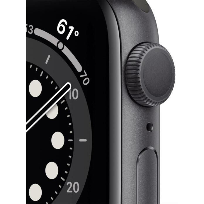 Apple Watch Series 6 40mm (GPS) - Viền nhôm dây cao su (Black)