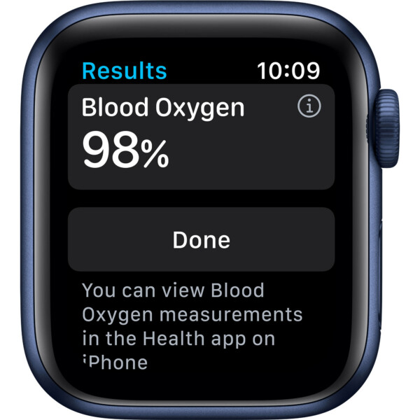 Apple Watch Series 6 40mm (GPS) - Viền nhôm dây cao su (Blue)